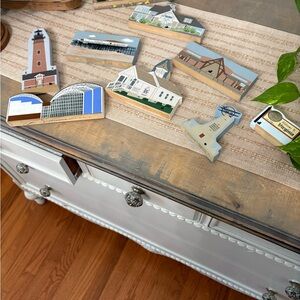 The Cat’s Meow Outer Banks Wooden Landmark Set OBX Beach